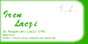 iren laczi business card